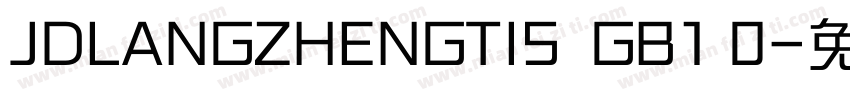 JDLANGZHENGTIS  GB1 0字体转换